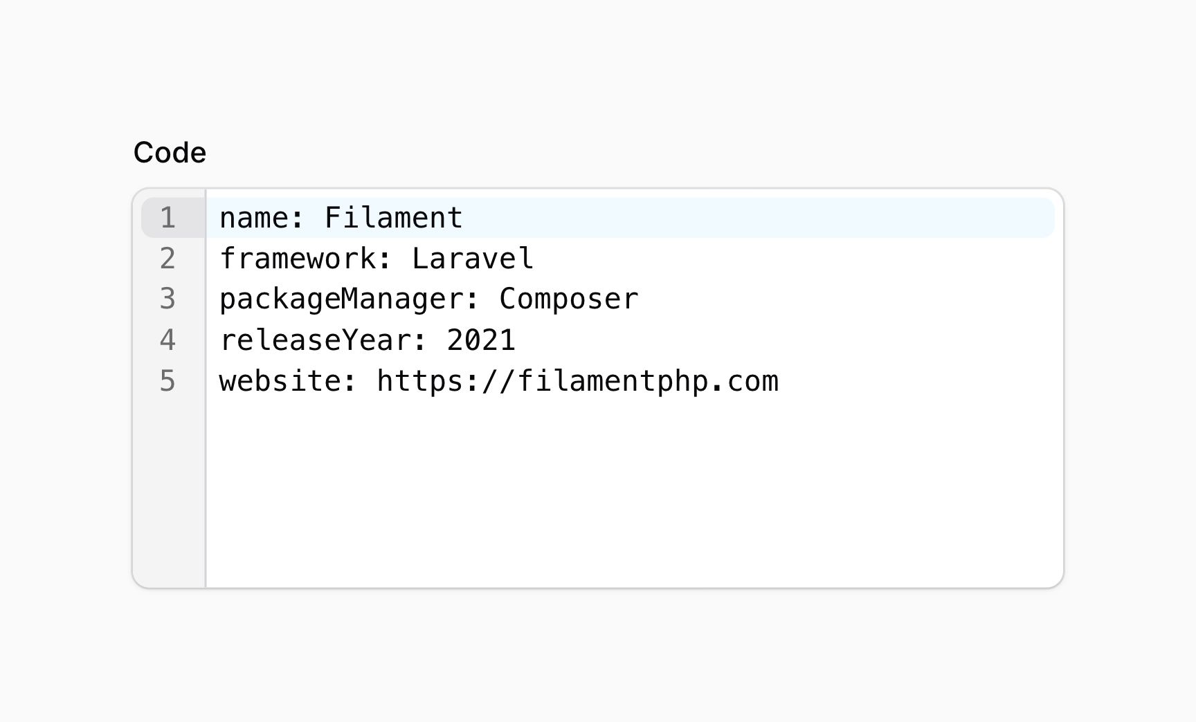 Code editor