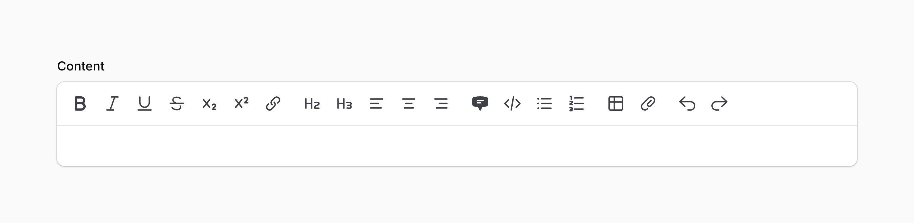 Rich editor