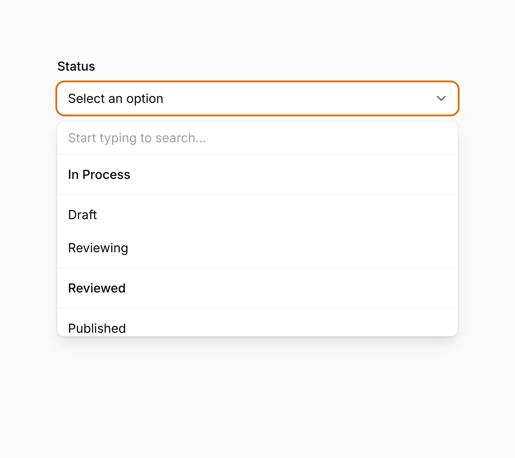 Grouped select