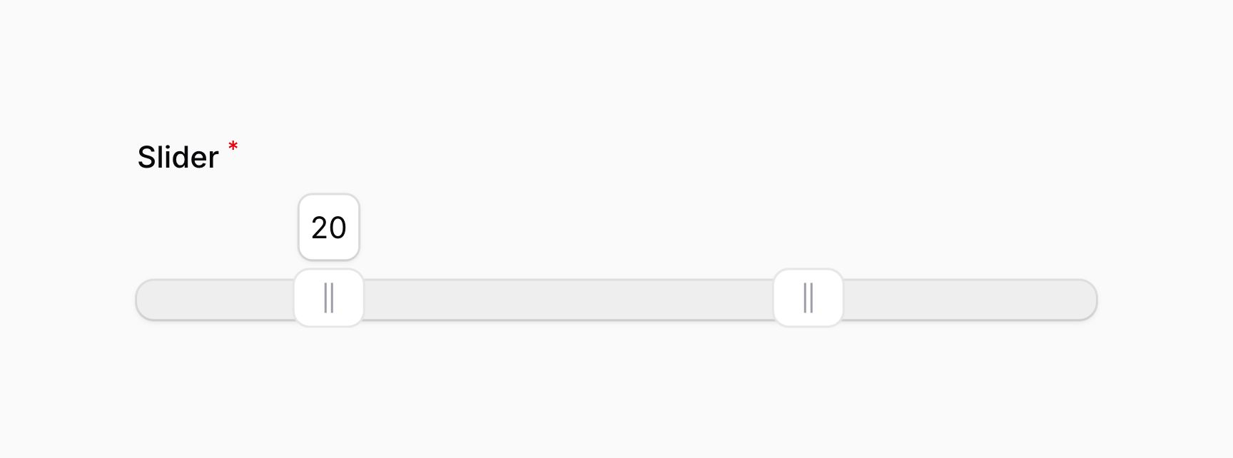 Slider with multiple tooltips