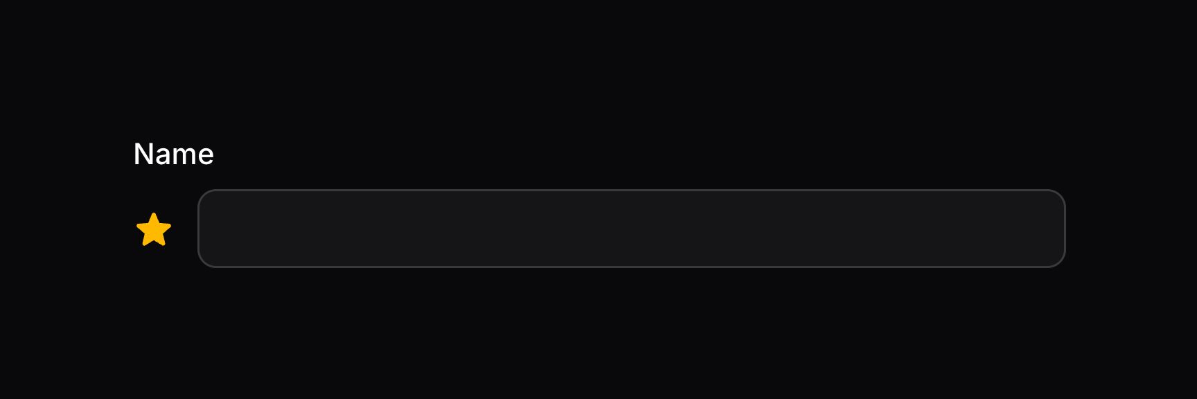 Form field with extra content before content