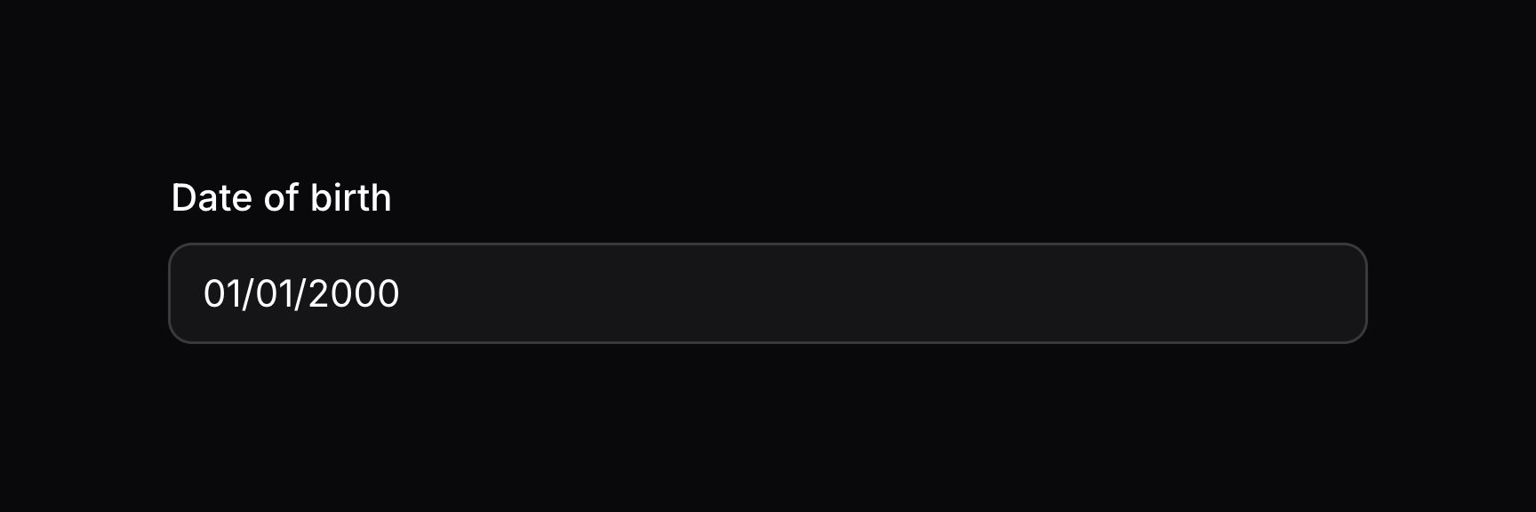 Date time picker with custom display format