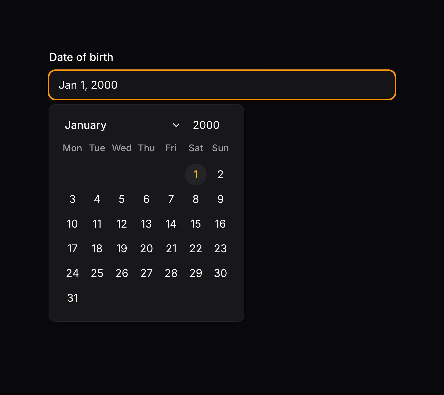 JavaScript-based date time picker