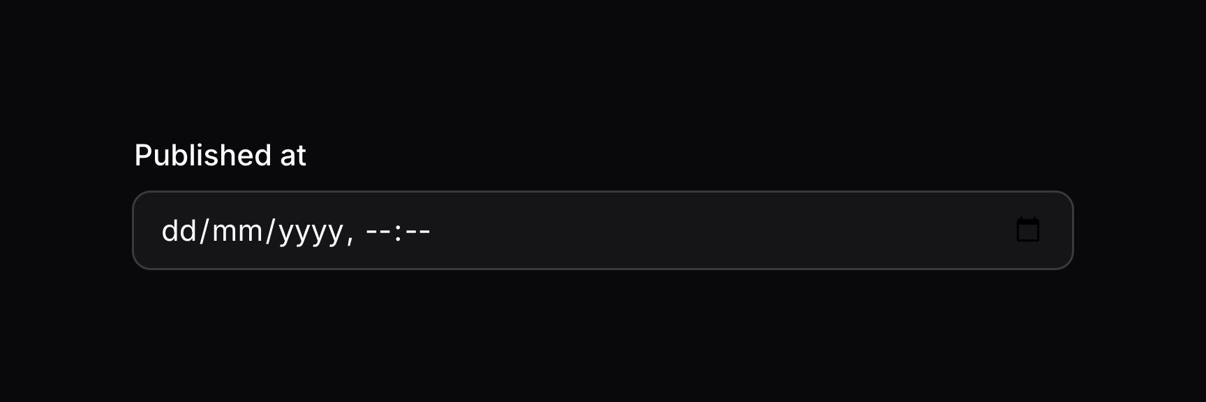 Date time picker without seconds