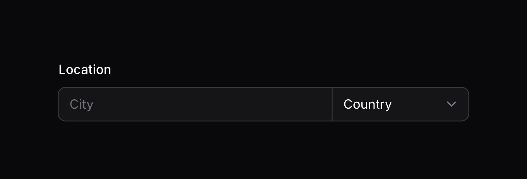 Fused group of form fields in columns with customized span