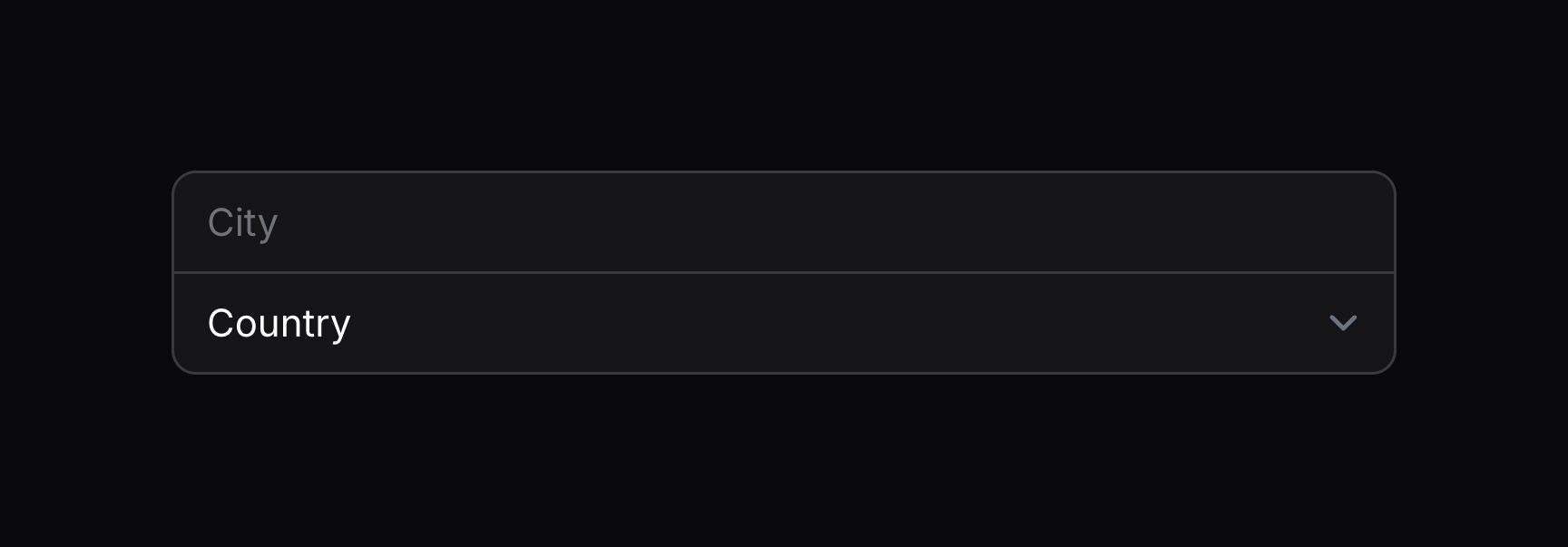Fused group of form fields