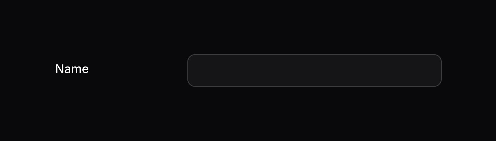 Form field with inline label