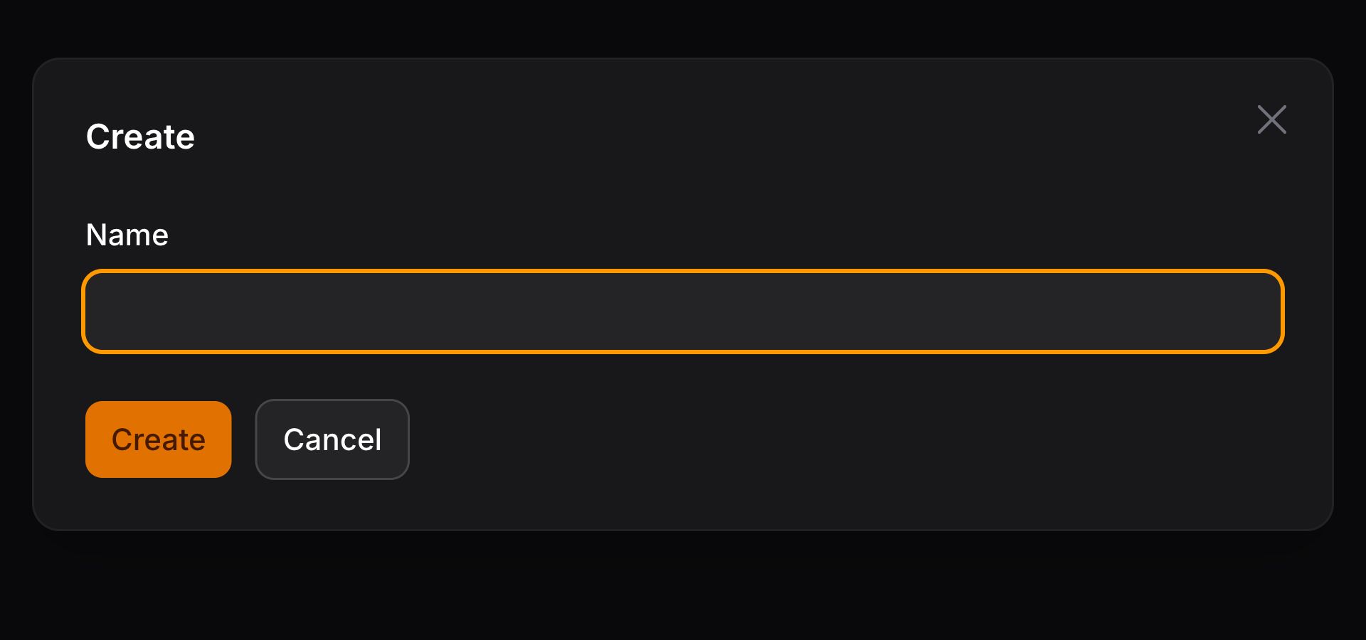 Select with create option modal