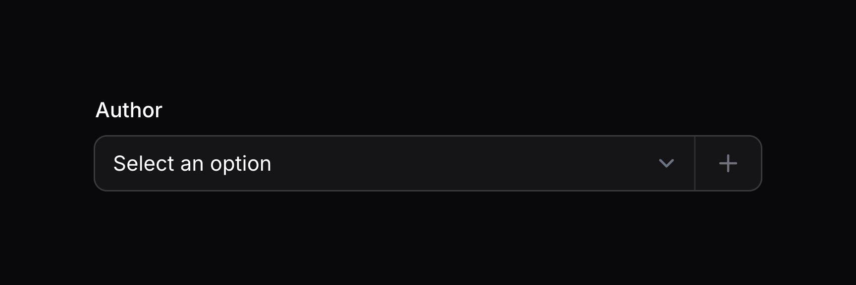 Select with create option button