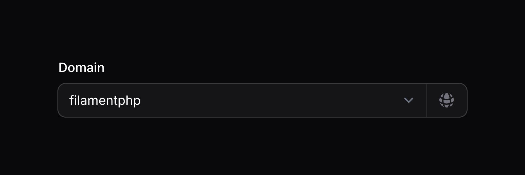 Select with suffix icon