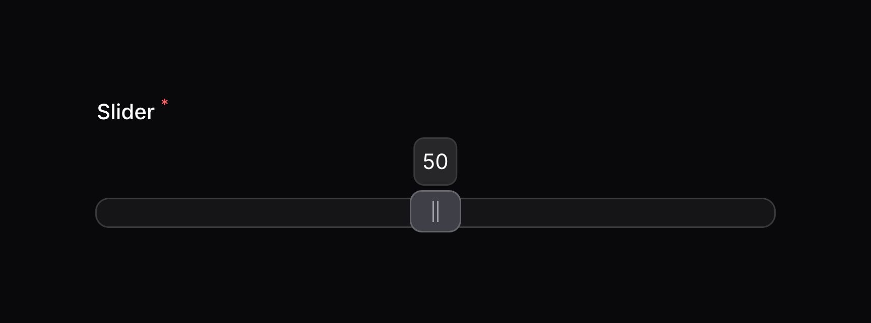 Slider with tooltips