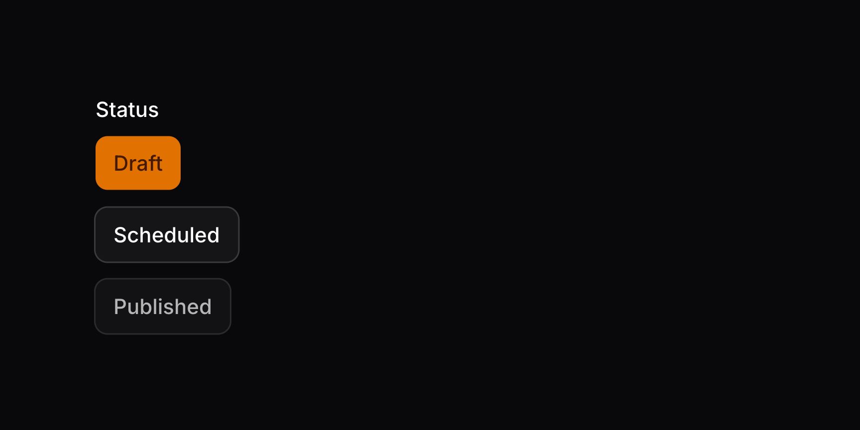 Toggle buttons with disabled option