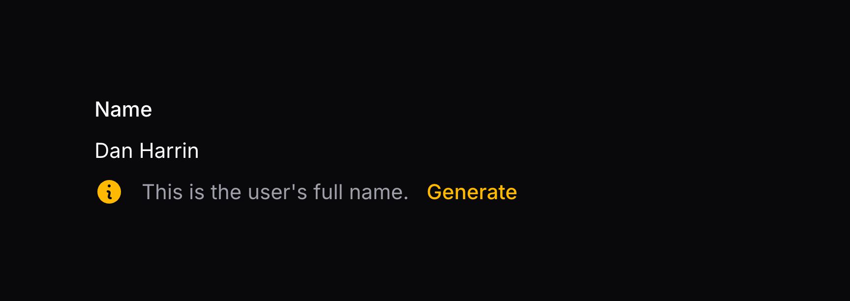 Infolist entry with multiple components below content