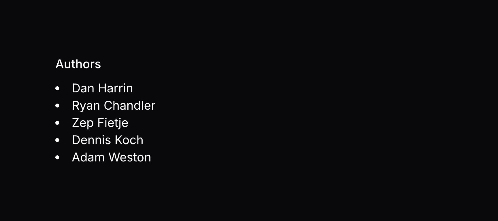 Text entry with multiple values and bullet points