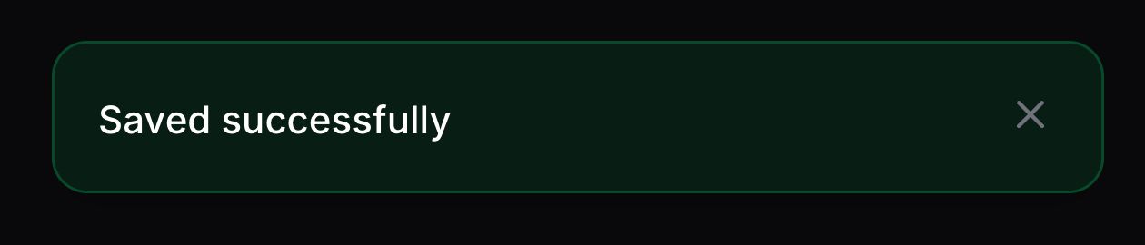 Notification with background color