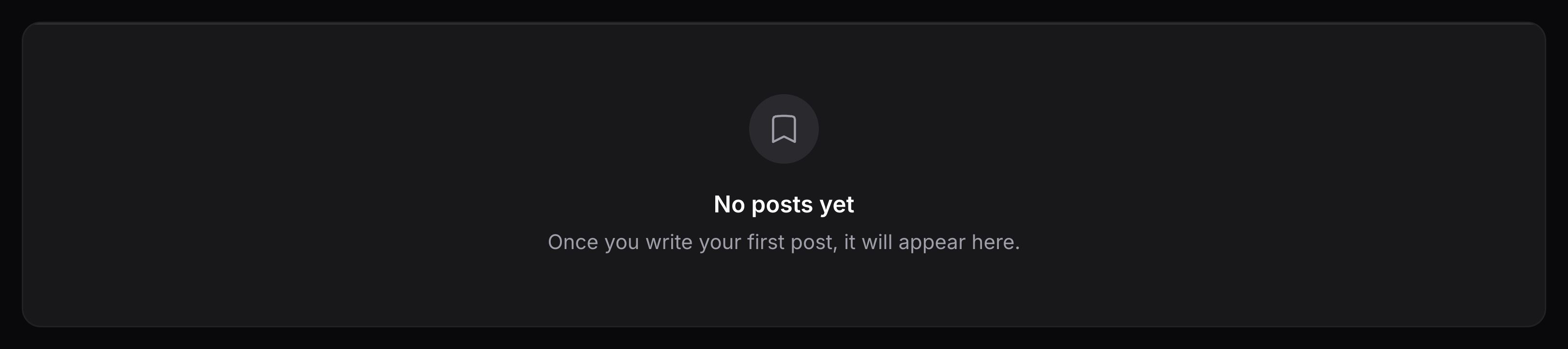 Table with customized empty state icon