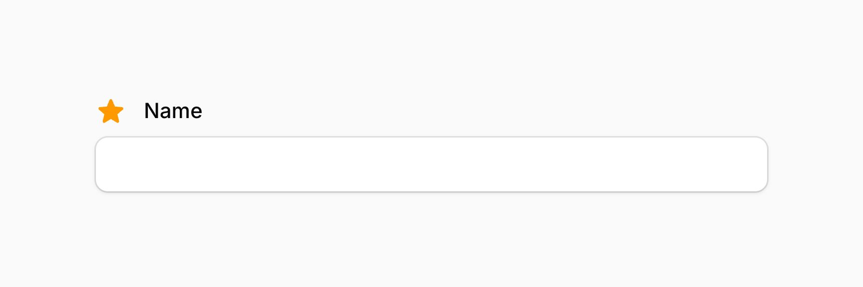 Form field with extra content before label
