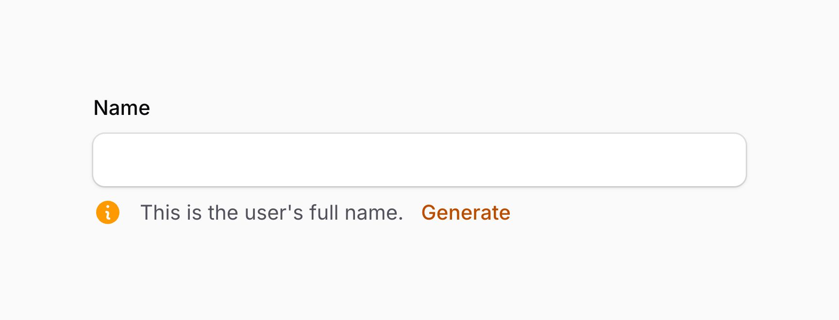 Form field with multiple components below content