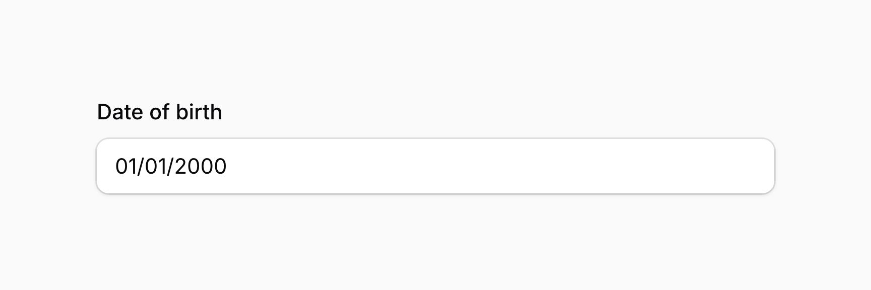 Date time picker with custom display format