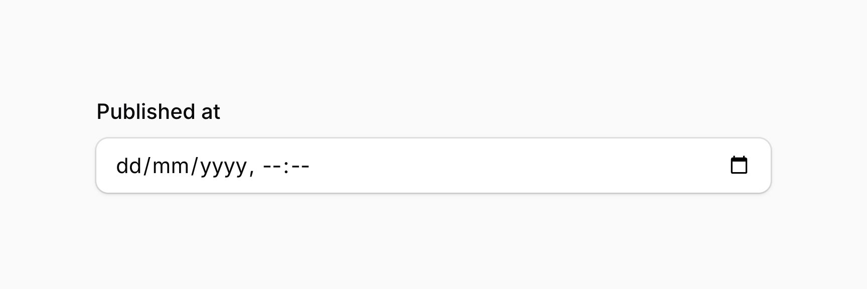 Date time picker without seconds