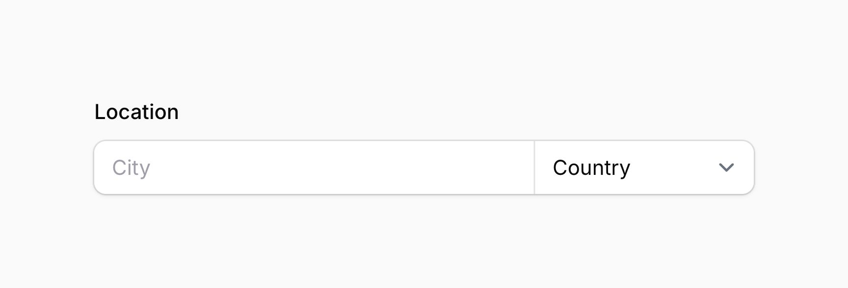 Fused group of form fields in columns with customized span