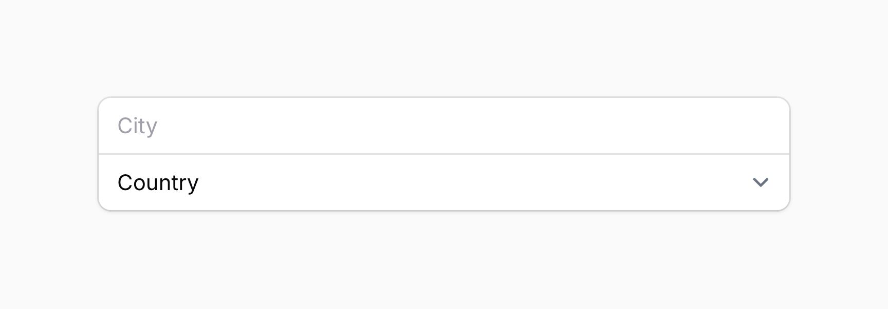 Fused group of form fields
