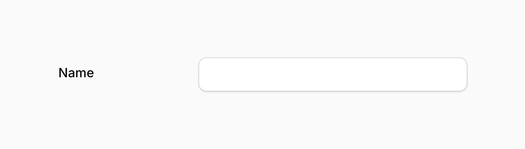 Form field with inline label