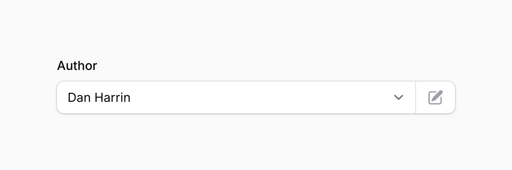 Select with edit option button
