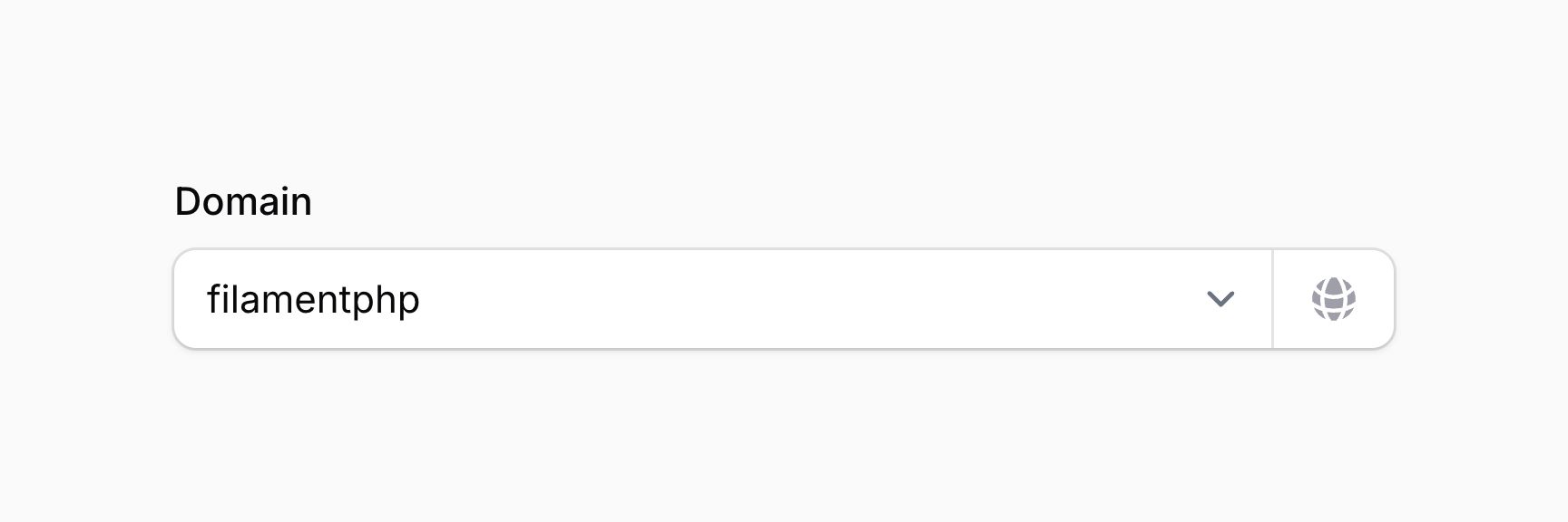 Select with suffix icon