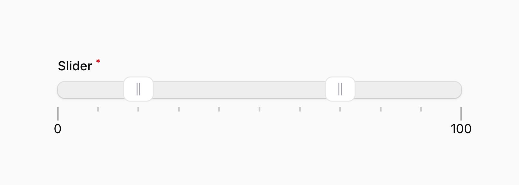 Slider with multiple pips