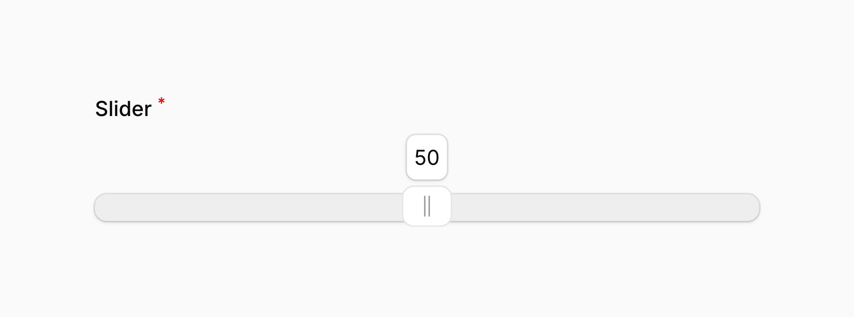 Slider with tooltips