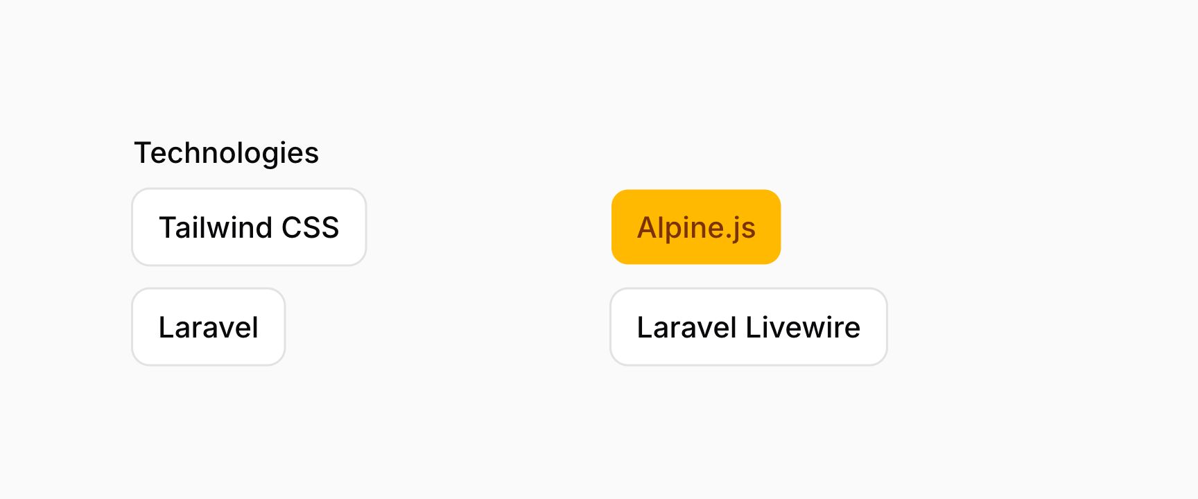 Toggle buttons with 2 rows