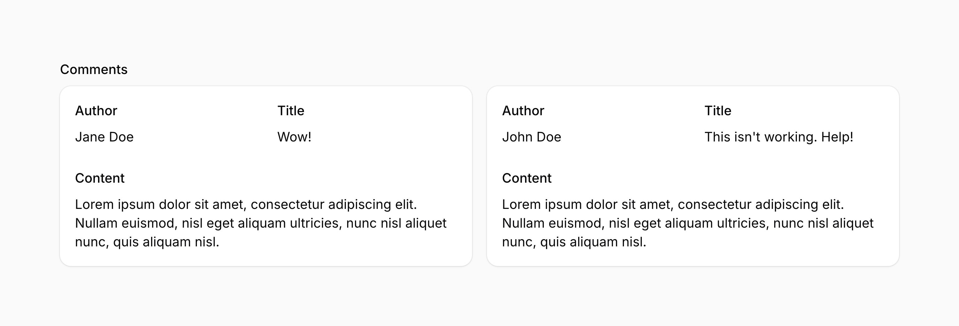 Repeatable entry in grid layout