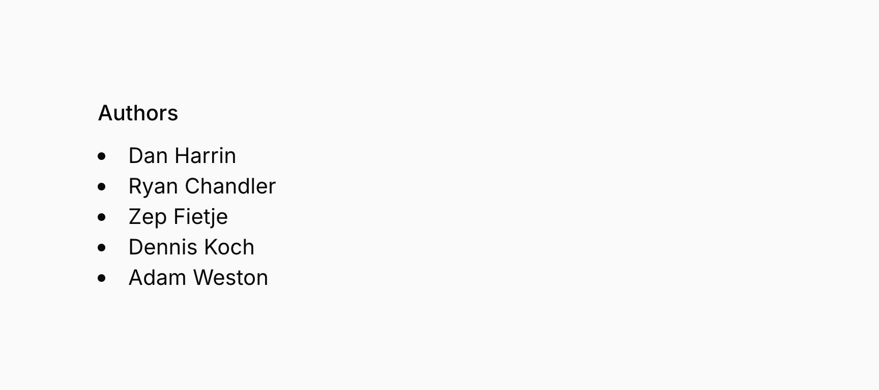 Text entry with multiple values and bullet points