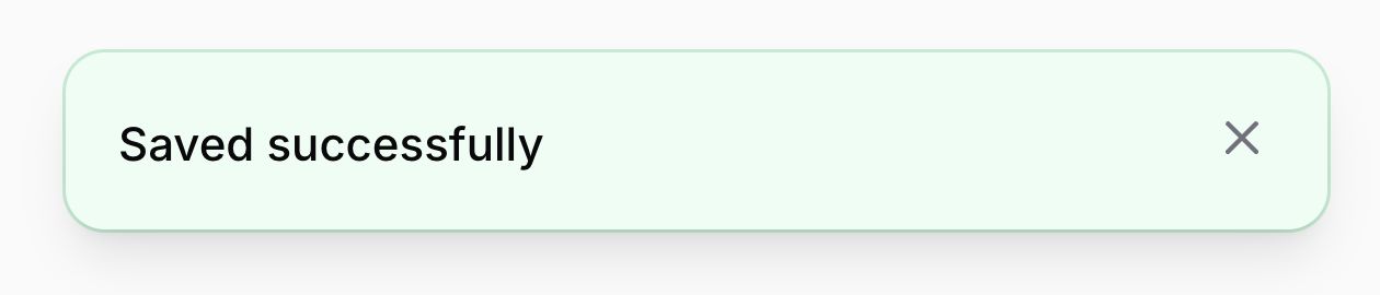 Notification with background color