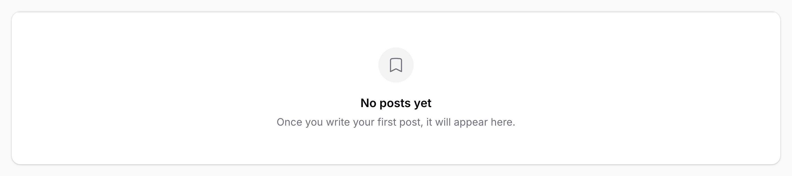 Table with customized empty state icon