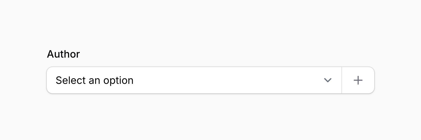 Select with create option button