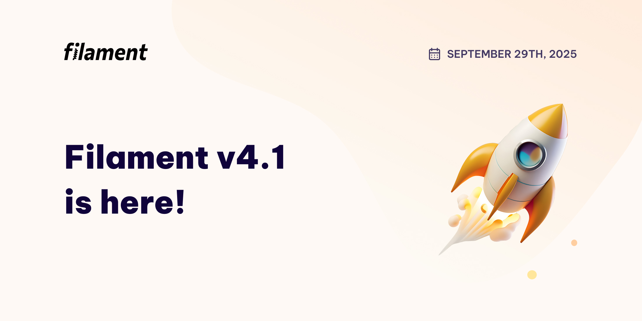 Filament v4.1 Release Banner Image