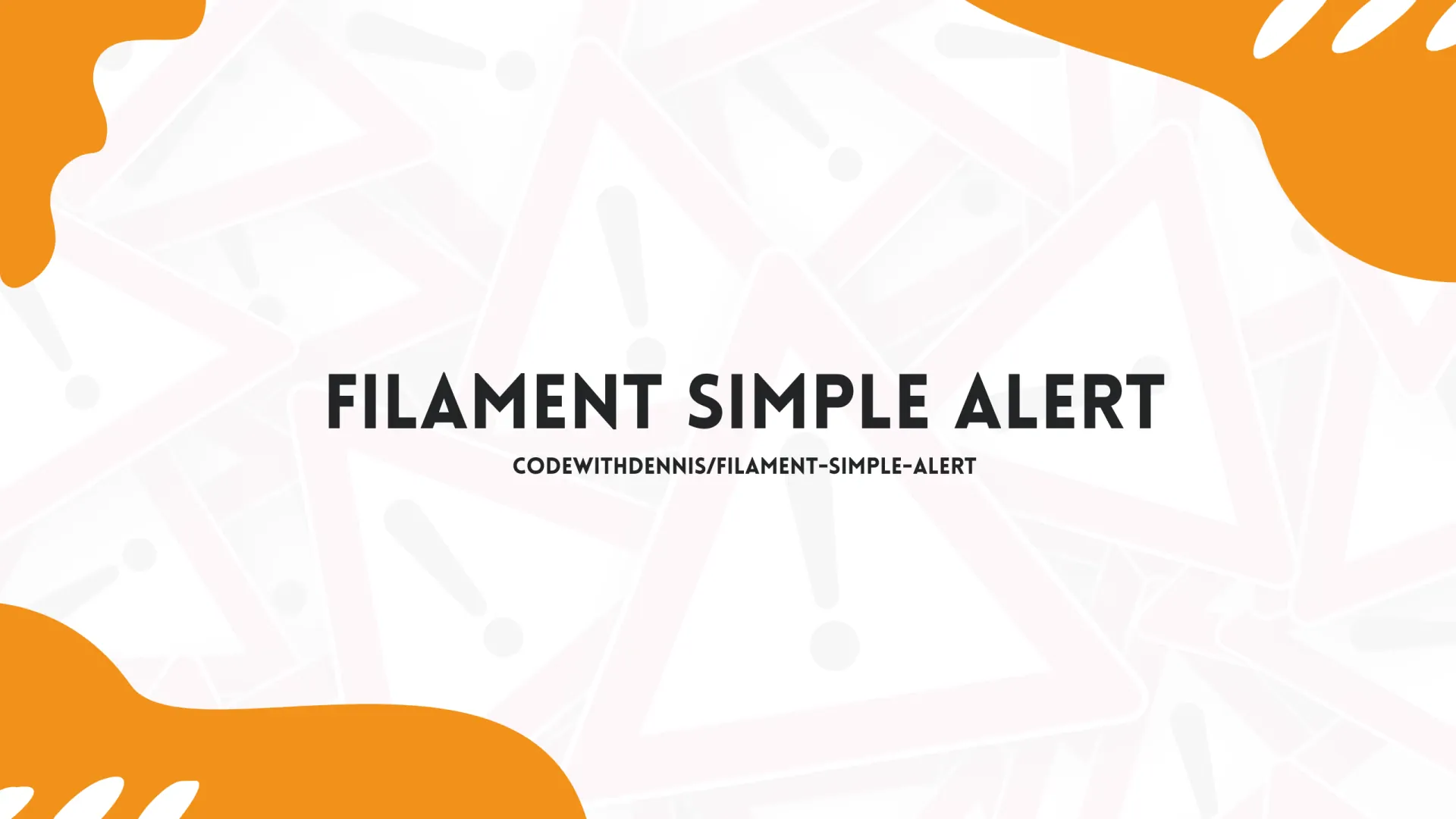 Simple alert by codewithdennis filament