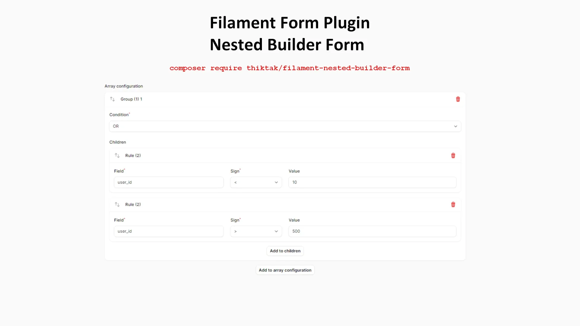 Nested Builder Form Field by OLIVARES Filament
